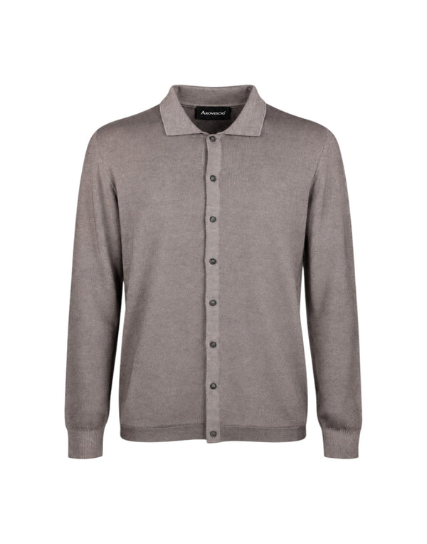 FW26F002M3010/02 129 Camicia Uomo Manica Lunga FW26F002M3010/02 129 Arovescio 