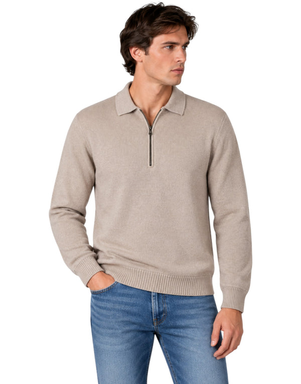 FW26F003M3105/06 058 Polo Manica Lunga Con Zip FW26F003M3105/06 058 Arovescio 