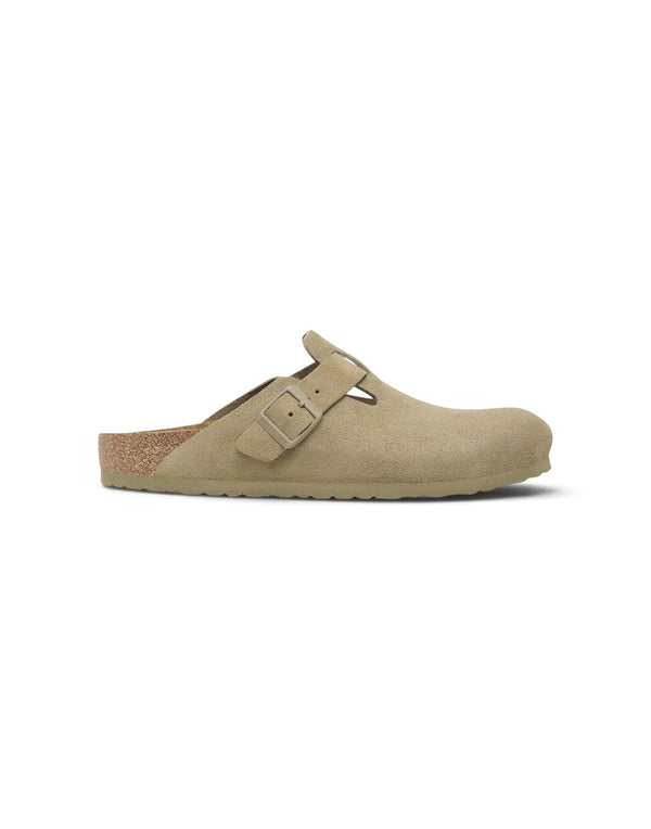 1025844 KHAKI ciabatta unisex boston in pelle scamosciata (cod: 1025844) 1025844 KHAKI Birkenstock 