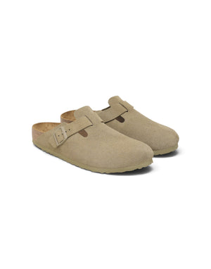 1025844 KHAKI ciabatta unisex boston in pelle scamosciata (cod: 1025844) 1025844 KHAKI Birkenstock 