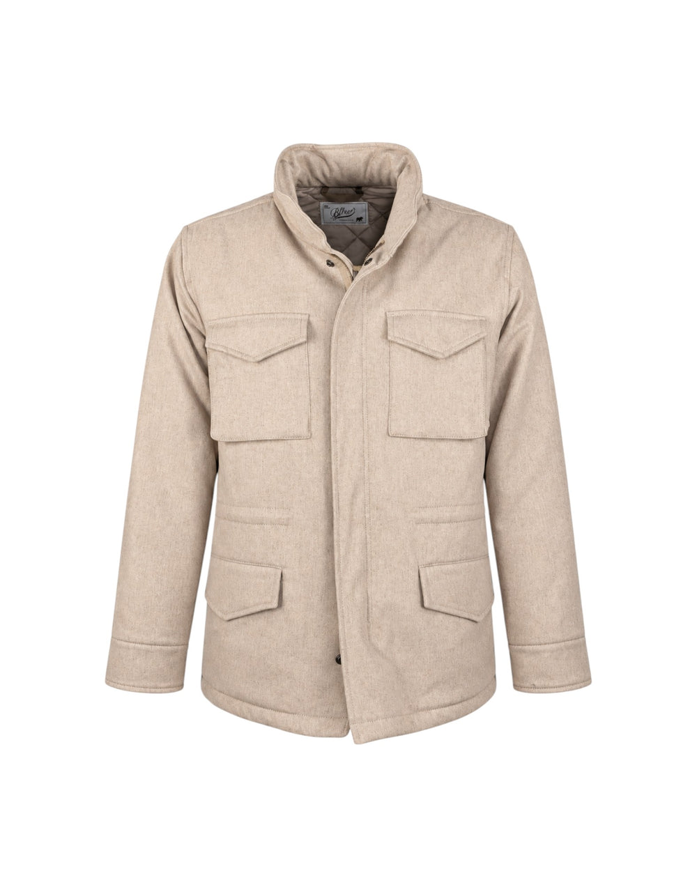 BLKMAI26-W5011 Beige Giubbotto Uomo Field Jacket In Lana Travis (cod: BLKMAI26-W5011) BLKMAI26-W5011 Beige Bl'Ker 