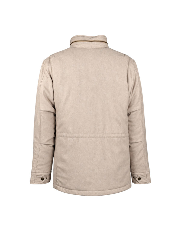 BLKMAI26-W5011 Beige Giubbotto Uomo Field Jacket In Lana Travis (cod: BLKMAI26-W5011) BLKMAI26-W5011 Beige Bl'Ker 