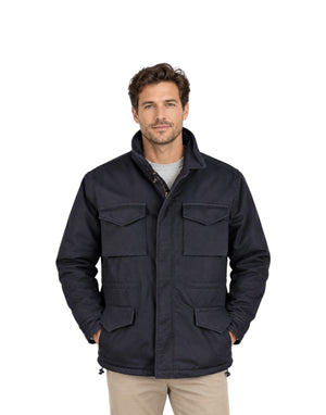BLKMAI26-W5011 Blu Giubbotto Uomo Field Jacket In Lana Travis (cod: BLKMAI26-W5011) BLKMAI26-W5011 Blu Bl'Ker 
