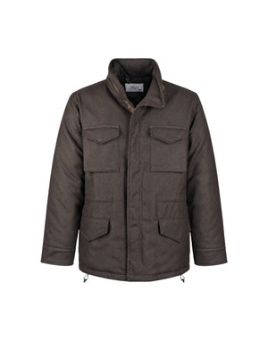 BLKMAI26-W5011 Marrone Giubbotto Uomo Field Jacket In Lana Travis (cod: BLKMAI26-W5011) BLKMAI26-W5011 Marrone Bl'Ker 