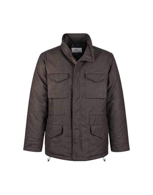BLKMAI26-W5011 Marrone Giubbotto Uomo Field Jacket In Lana Travis (cod: BLKMAI26-W5011) BLKMAI26-W5011 Marrone Bl'Ker 