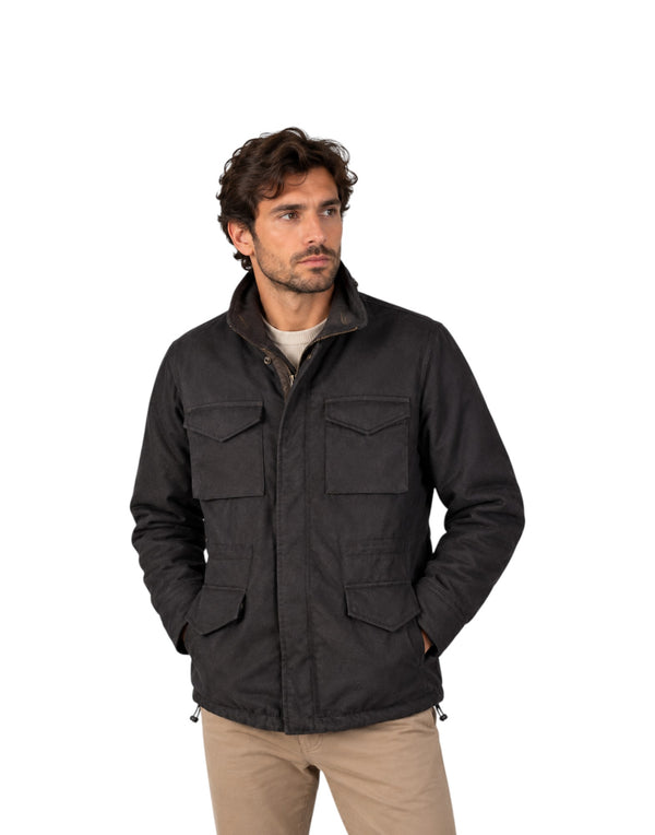 BLKMAI26-W5011 Marrone Giubbotto Uomo Field Jacket In Lana Travis (cod: BLKMAI26-W5011) BLKMAI26-W5011 Marrone Bl'Ker 