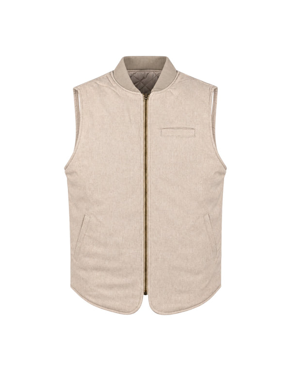 BLKMAI26-W5020 Beige Gilet Uomo Reversibile In Lana Owl (cod: BLKMAI26-W5020) BLKMAI26-W5020 Beige Bl'Ker 