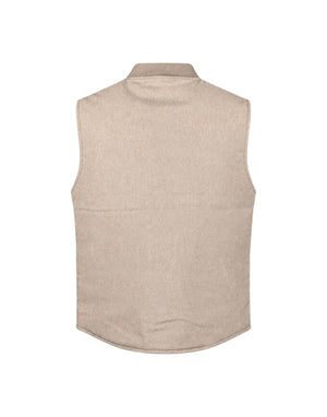BLKMAI26-W5020 Beige Gilet Uomo Reversibile In Lana Owl (cod: BLKMAI26-W5020) BLKMAI26-W5020 Beige Bl'Ker 