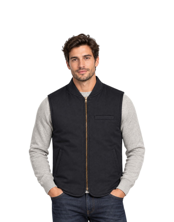 BLKMAI26-W5020 Blu Gilet Uomo Reversibile In Lana Owl (cod: BLKMAI26-W5020) BLKMAI26-W5020 Blu Bl'Ker 