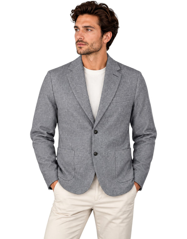 CN5440 BLUE Blazer Light Fleece Diagonal CN5440 BLUE Circolo 1901 