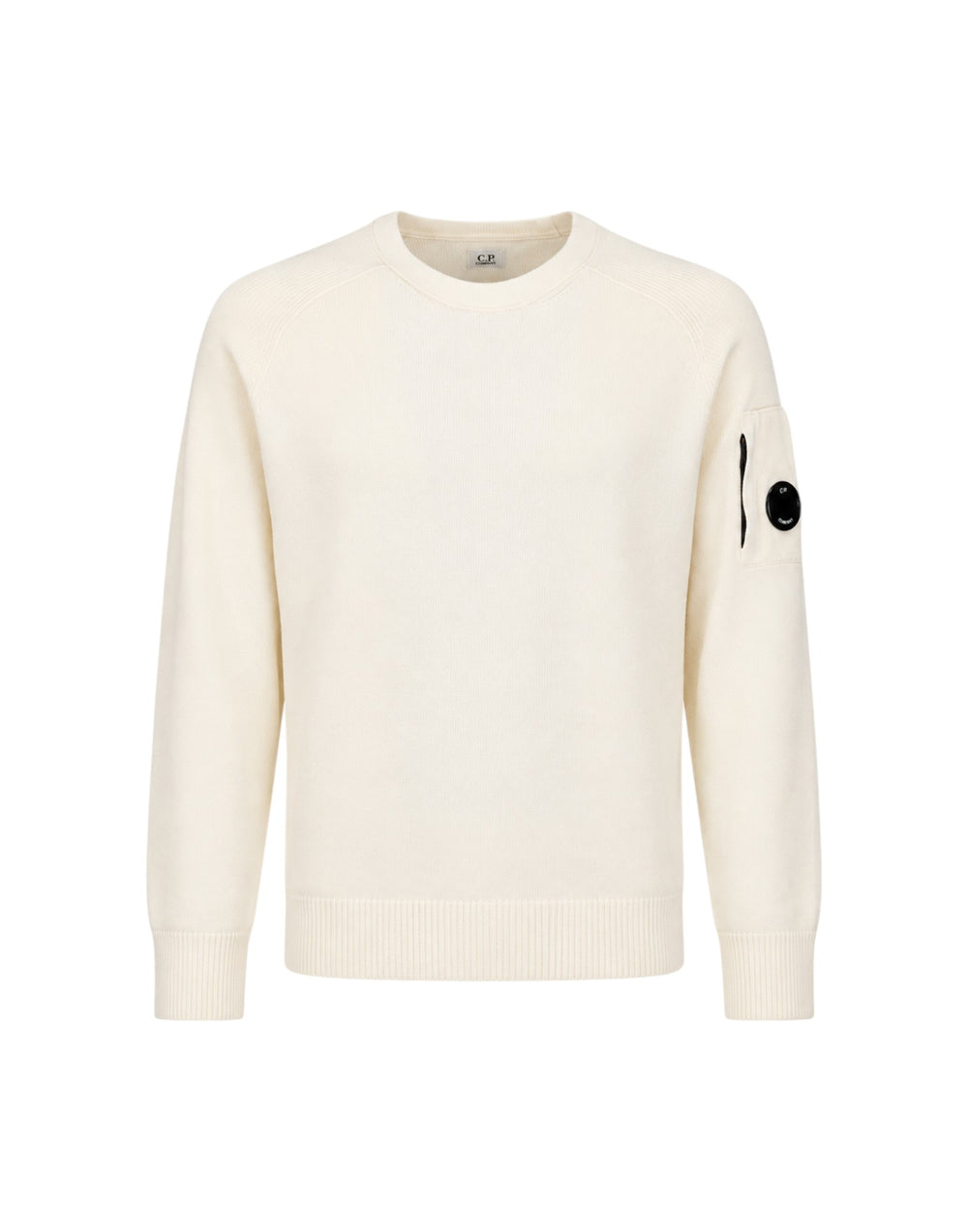 21CMKN085A110149A 103 Lambswool Lens Crewneck Sweater 21CMKN085A110149A 103 C.P. Company 