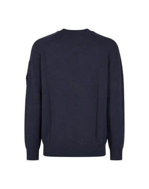 21CMKN085A110149A 888 Lambswool Lens Crewneck Sweater 21CMKN085A110149A 888 C.P. Company 