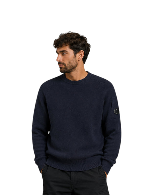 21CMKN085A110149A 888 Lambswool Lens Crewneck Sweater 21CMKN085A110149A 888 C.P. Company 