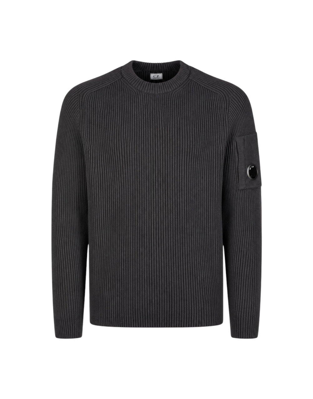 21CMKN101A006608A 999 Full Rib Cotton Lens Crewneck Sweater 21CMKN101A006608A 999 C.P. Company 