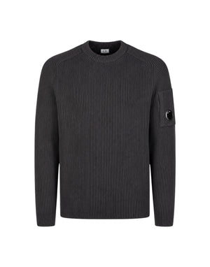 21CMKN101A006608A 999 Full Rib Cotton Lens Crewneck Sweater 21CMKN101A006608A 999 C.P. Company 