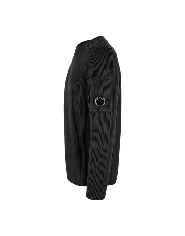 21CMKN101A006608A 999 Full Rib Cotton Lens Crewneck Sweater 21CMKN101A006608A 999 C.P. Company 