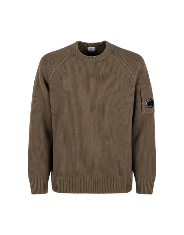 21CMKN196A005558G 683 Chenille Cotton Lens Crewneck Sweater 21CMKN196A005558G 683 C.P. Company 