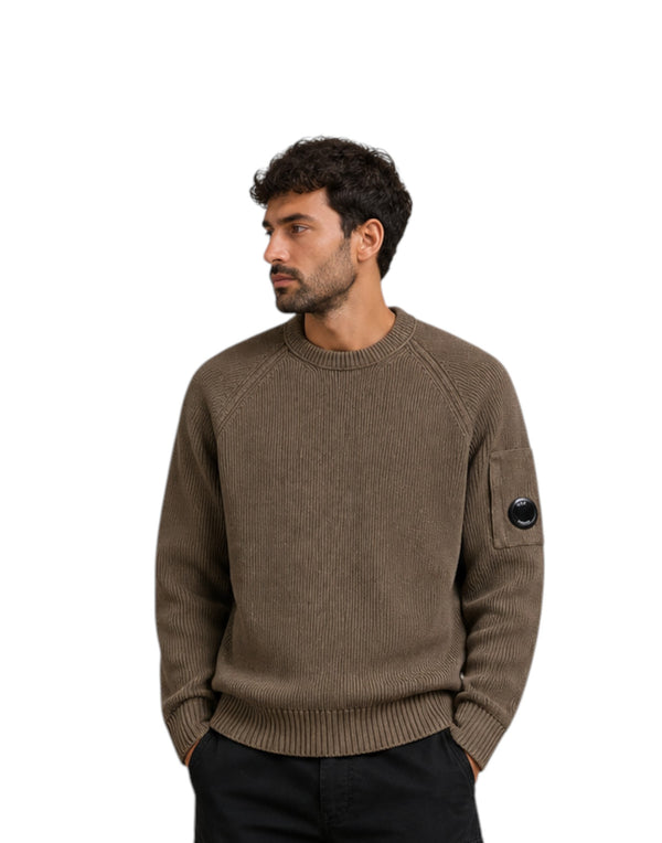 21CMKN196A005558G 683 Chenille Cotton Lens Crewneck Sweater 21CMKN196A005558G 683 C.P. Company 