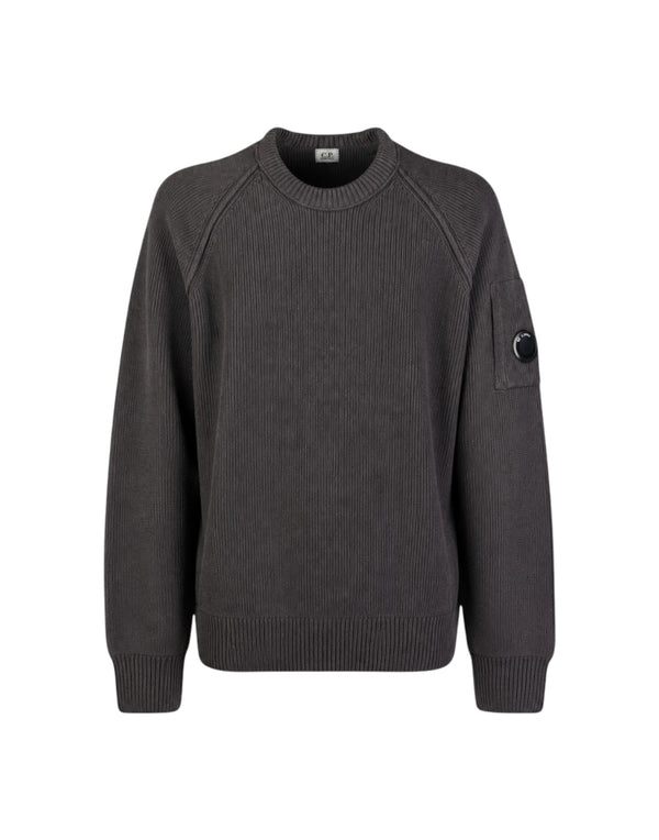 21CMKN196A005558G 888 Chenille Cotton Lens Crewneck Sweater 21CMKN196A005558G 888 C.P. Company 