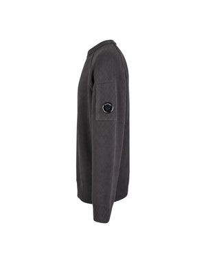 21CMKN196A005558G 888 Chenille Cotton Lens Crewneck Sweater 21CMKN196A005558G 888 C.P. Company 
