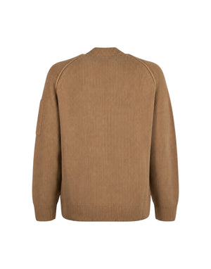 21CMKN198A005558G 340 Chenille Cotton Lens Polo Sweater 21CMKN198A005558G 340 C.P. Company 