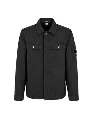 21CMOS148A006410O 999 Corduroy Lens Zipped Overshirt 21CMOS148A006410O 999 C.P. Company 
