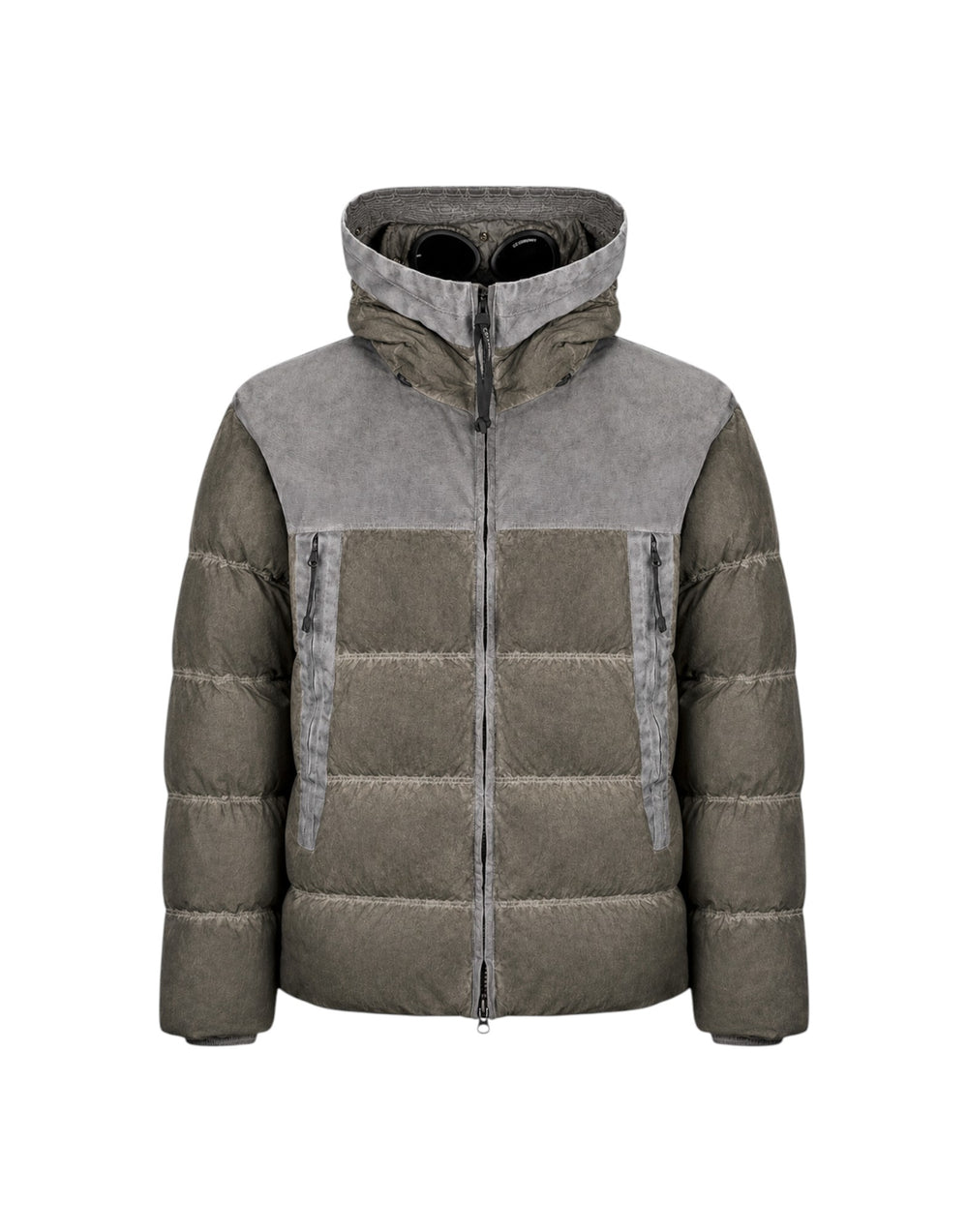21CMOW115A006369S R90 Eco-Chrome R Mixed Goggle Down Jacket 21CMOW115A006369S R90 C.P. Company 