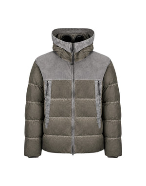 21CMOW115A006369S R90 Eco-Chrome R Mixed Goggle Down Jacket 21CMOW115A006369S R90 C.P. Company 