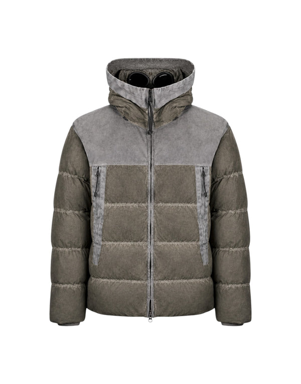 21CMOW115A006369S R90 Eco-Chrome R Mixed Goggle Down Jacket 21CMOW115A006369S R90 C.P. Company 