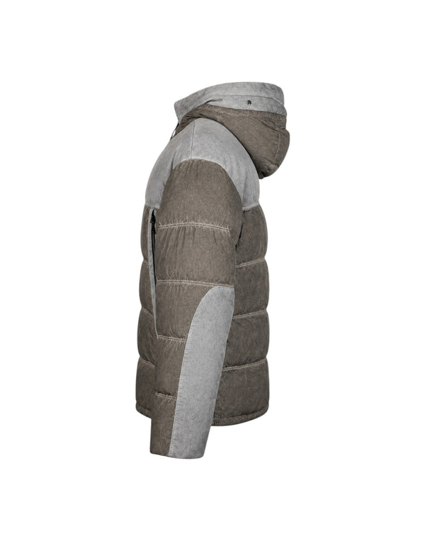 21CMOW115A006369S R90 Eco-Chrome R Mixed Goggle Down Jacket 21CMOW115A006369S R90 C.P. Company 