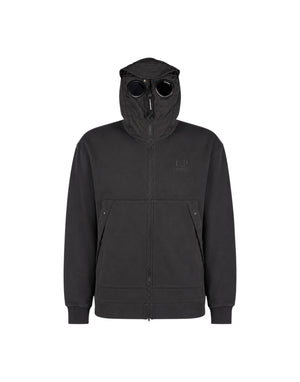 21CMSS032A005835M 999 Diagonal Raised Fleece Mixed Boxy Hooded Sweatshirt 21CMSS032A005835M 999 C.P. Company 