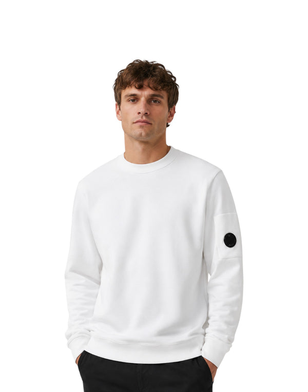 RCCMSS713A005086W 103 Diagonal Raised Fleece Crewneck Lens Sweatshirt RCCMSS713A005086W 103 C.P. Company 