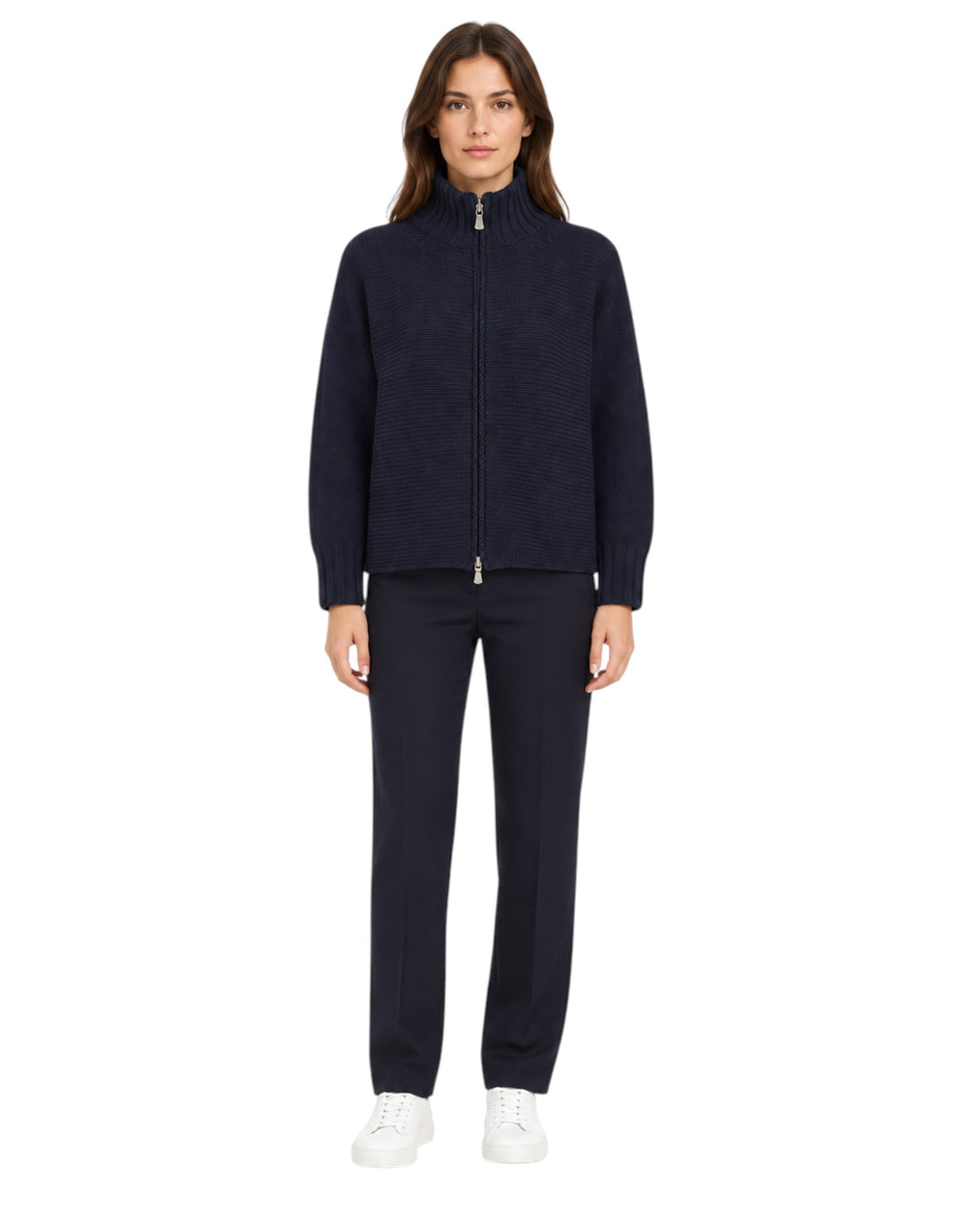10210/14310 598 Bomber Zip Rasato con Maniche Kimono 10210/14310 598 Gran Sasso 