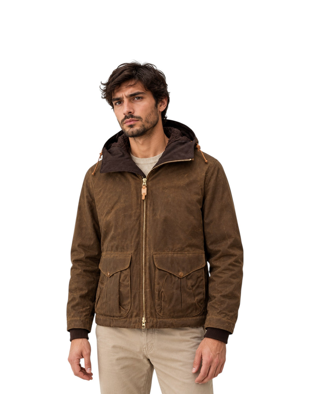 7066-WX DARK TAN Blazer Coat 7066-WX DARK TAN Manifattura Ceccarelli 