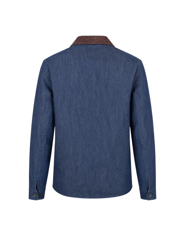 LAND004TEX0001 00717M Giacca Landeck Denim In Cotone LAND004TEX0001 00717M MC2 Saint Barth 