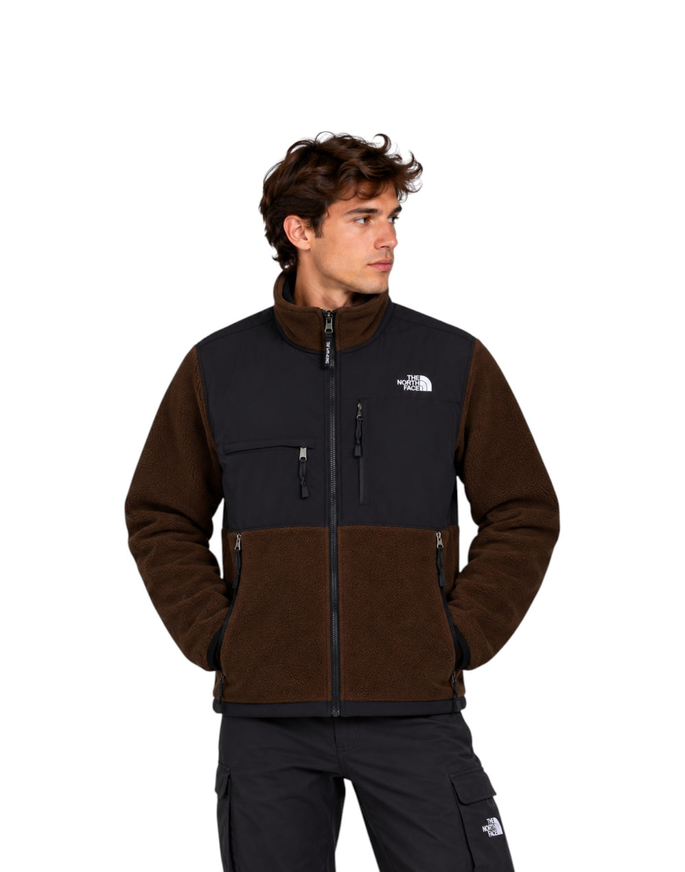 NF0A88XH RM11 Pile Uomo M Retro Denali Jacket Dark Chestnut/TNF Black (cod: NF0A88XH) NF0A88XH RM11 The North Face 