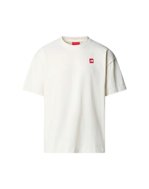 NF0A8EG5 QLI1 T-Shirt Uomo M TNF Red Box S/S Tee White Dune (cod: NF0A8EG5) NF0A8EG5 QLI1 The North Face 