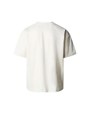 NF0A8EG5 QLI1 T-Shirt Uomo M TNF Red Box S/S Tee White Dune (cod: NF0A8EG5) NF0A8EG5 QLI1 The North Face 