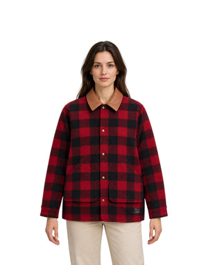 CFWMOU2000FRUT5656 5321 Cappotto Barn Misto Lana a Quadri CFWMOU2000FRUT5656 5321 Woolrich 