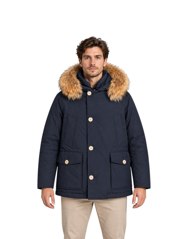 CFWOOU0484MBUT0001 MLB Arctic Anorak in Ramar Cloth con pelliccia removibile CFWOOU0484MBUT0001 MLB Woolrich 
