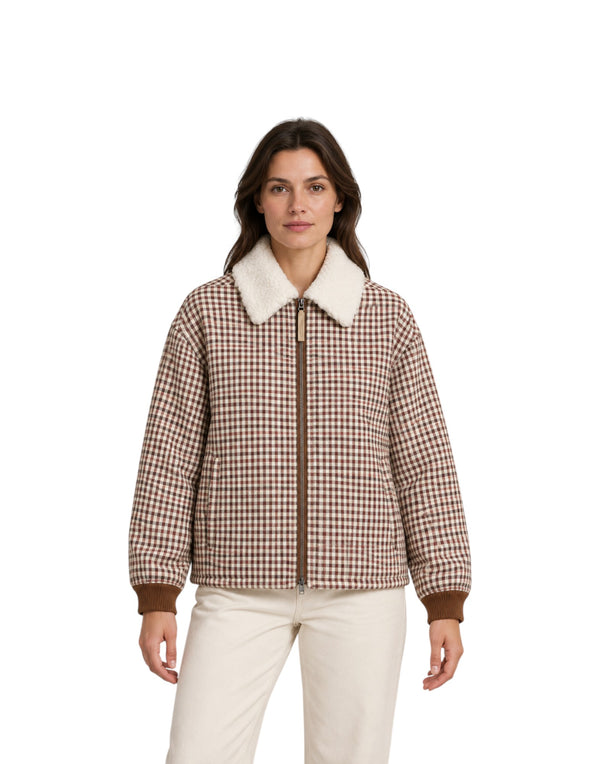 CFWWOS2035FRUT5486 8853 Check Sherpa Overshirt CFWWOS2035FRUT5486 8853 Woolrich 