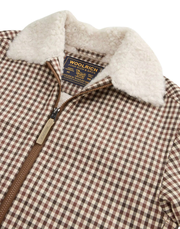 CFWWOS2035FRUT5486 8853 Check Sherpa Overshirt CFWWOS2035FRUT5486 8853 Woolrich 