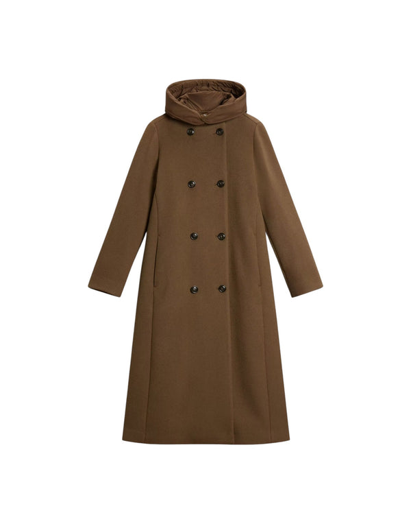 CFWWOU2220FRUT5455 6679 Melton Wool Coat CFWWOU2220FRUT5455 6679 Woolrich 