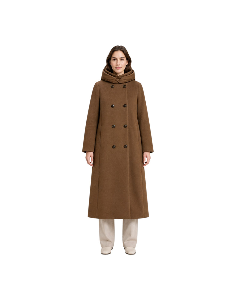 CFWWOU2220FRUT5455 6679 Melton Wool Coat CFWWOU2220FRUT5455 6679 Woolrich 