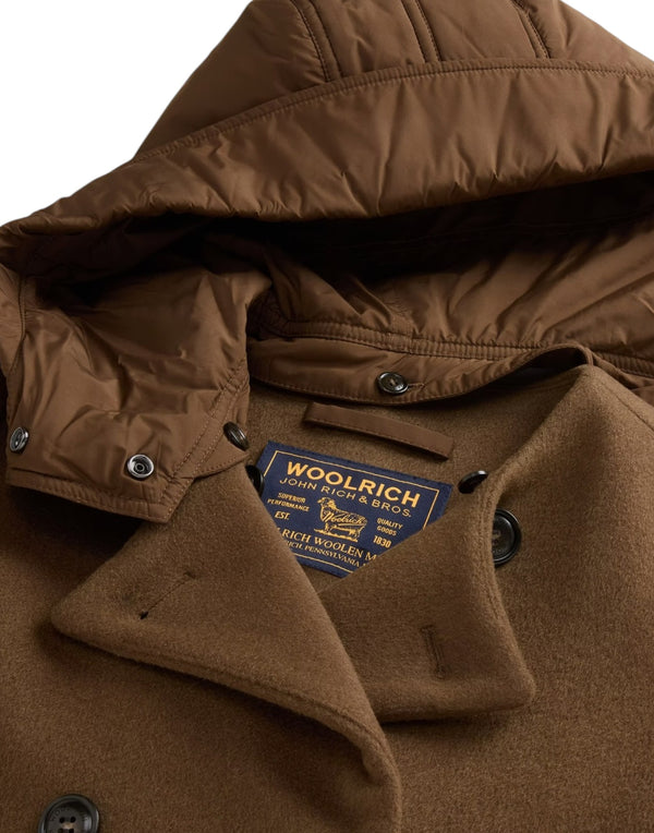 CFWWOU2220FRUT5455 6679 Melton Wool Coat CFWWOU2220FRUT5455 6679 Woolrich 