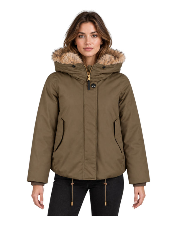 CFWWOU2237FRUT1974 614 Best Cotton Faux Fur Short Parka CFWWOU2237FRUT1974 614 Woolrich 