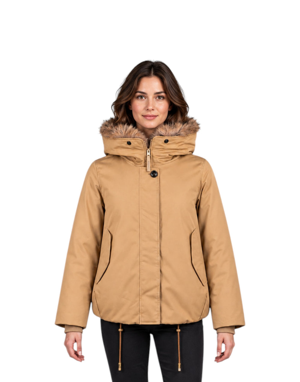 CFWWOU2237FRUT1974 8926 Best Cotton Faux Fur Short Parka CFWWOU2237FRUT1974 8926 Woolrich 