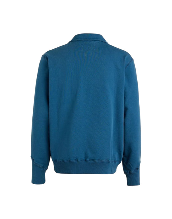 F201 MID BLUE felpa con zip F201 MID BLUE Manifattura Ceccarelli 