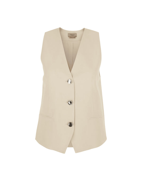 261TP2224 07222 GILET CORTO 261TP2224 07222 Twinset 