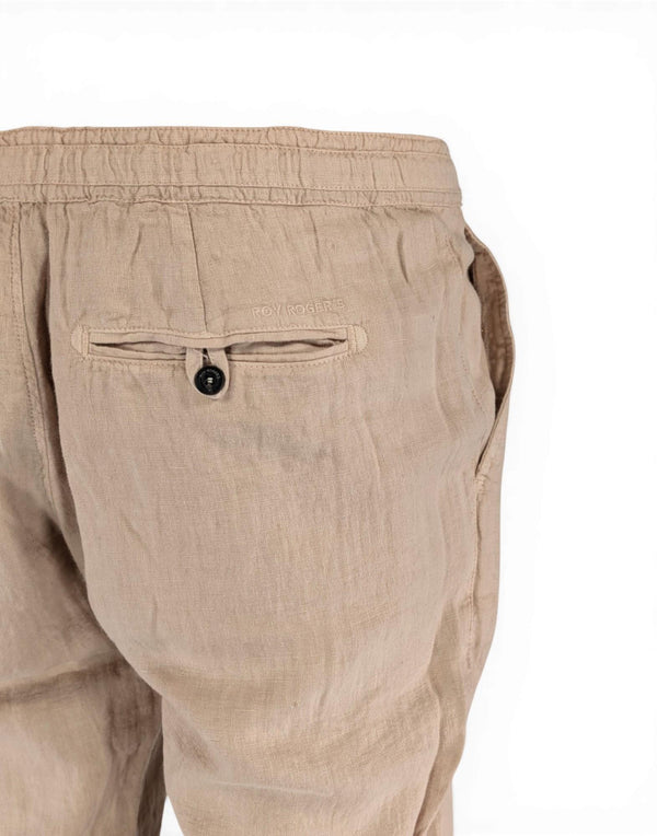 RRU90301P4230569 C0105 Chino MAN Heavy Linen Dyed RRU90301P4230569 C0105 Roy Roger's 
